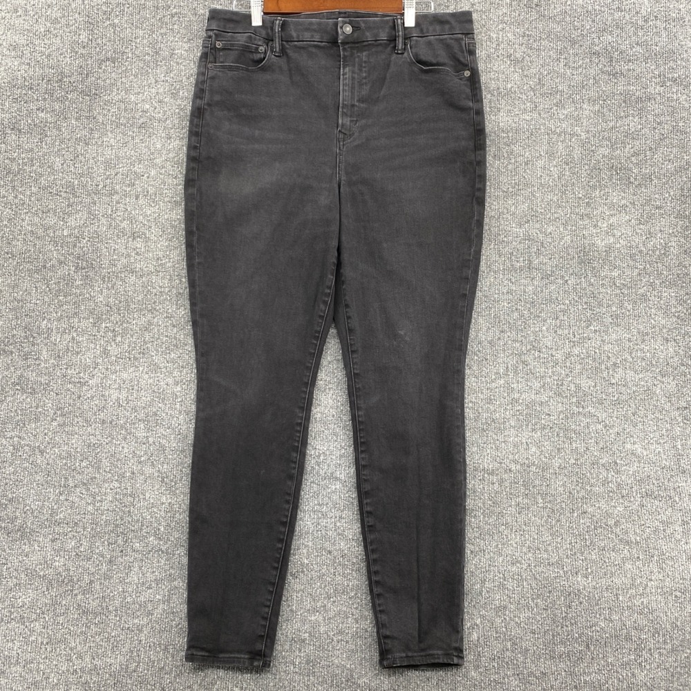 American Eagle BFF Jegging Women Large Black Luxe Stretch High Rise Skinny Denim